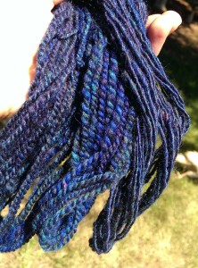 Handspun swatches