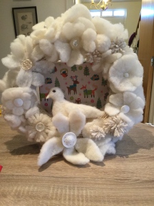 White Christmas Wreath