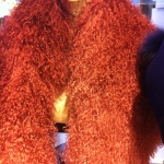 Shearling stole. 