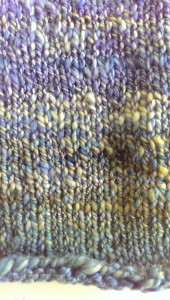 Two-ply close-up: marled yellows